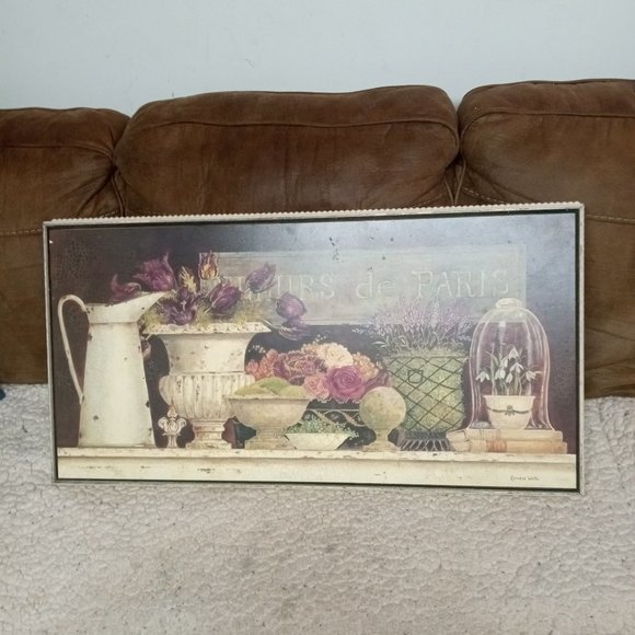 KATHRYN WHITE FLEUR DE PARIS PAINTING LARGE Art Kathryn White Fleur